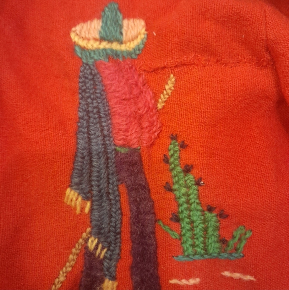 Antique vintage 1940s Mexican souvenir jacket - Picture 12 of 12